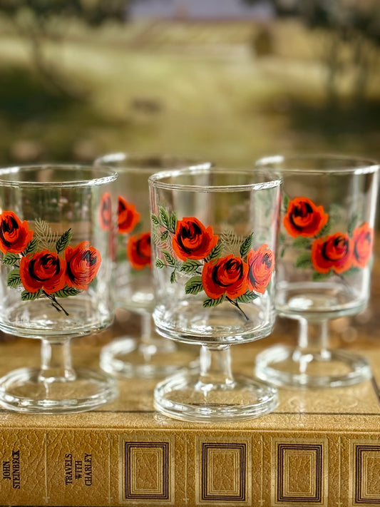 Vintage set glasses.
