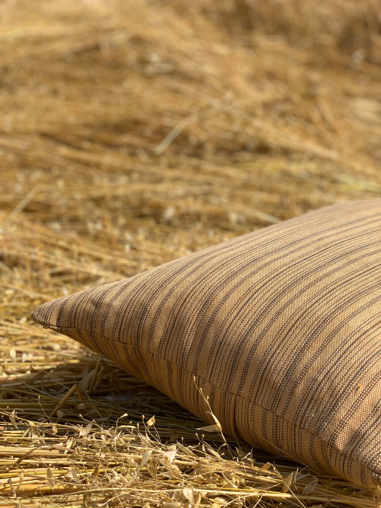 Linen cushion cover.