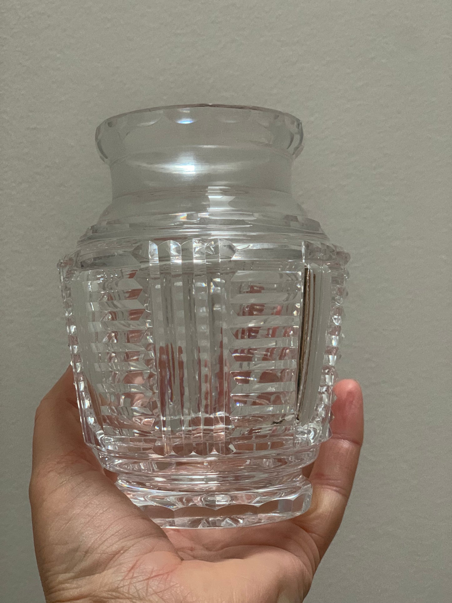 Small crystal decanter.