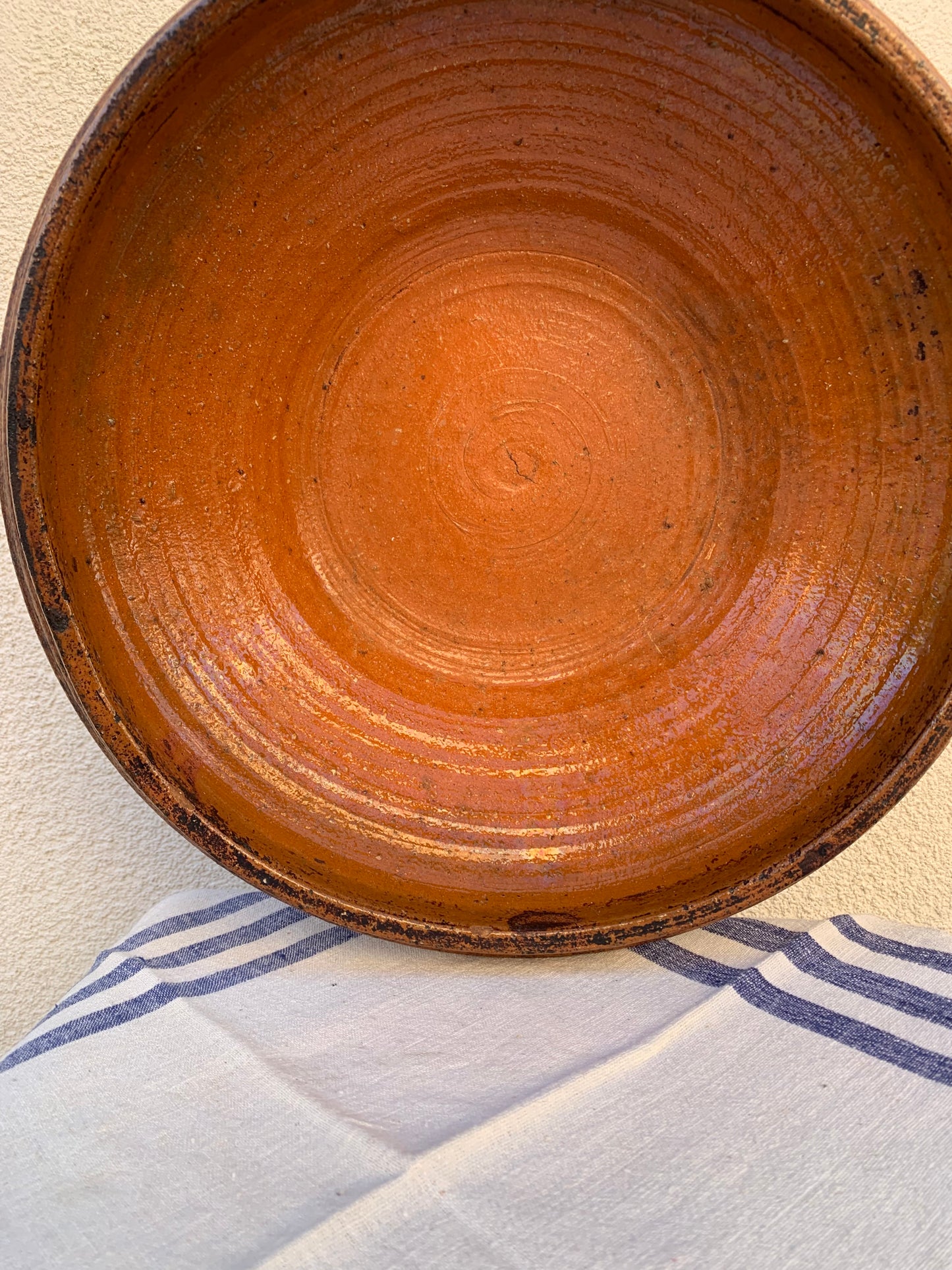 Vintage, hand thrown ceramic bowl.