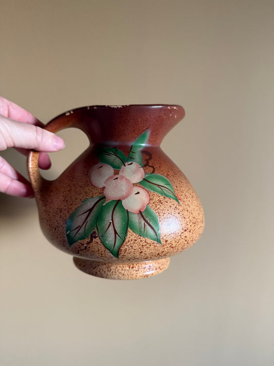 Vintage, hand painted charming jug.