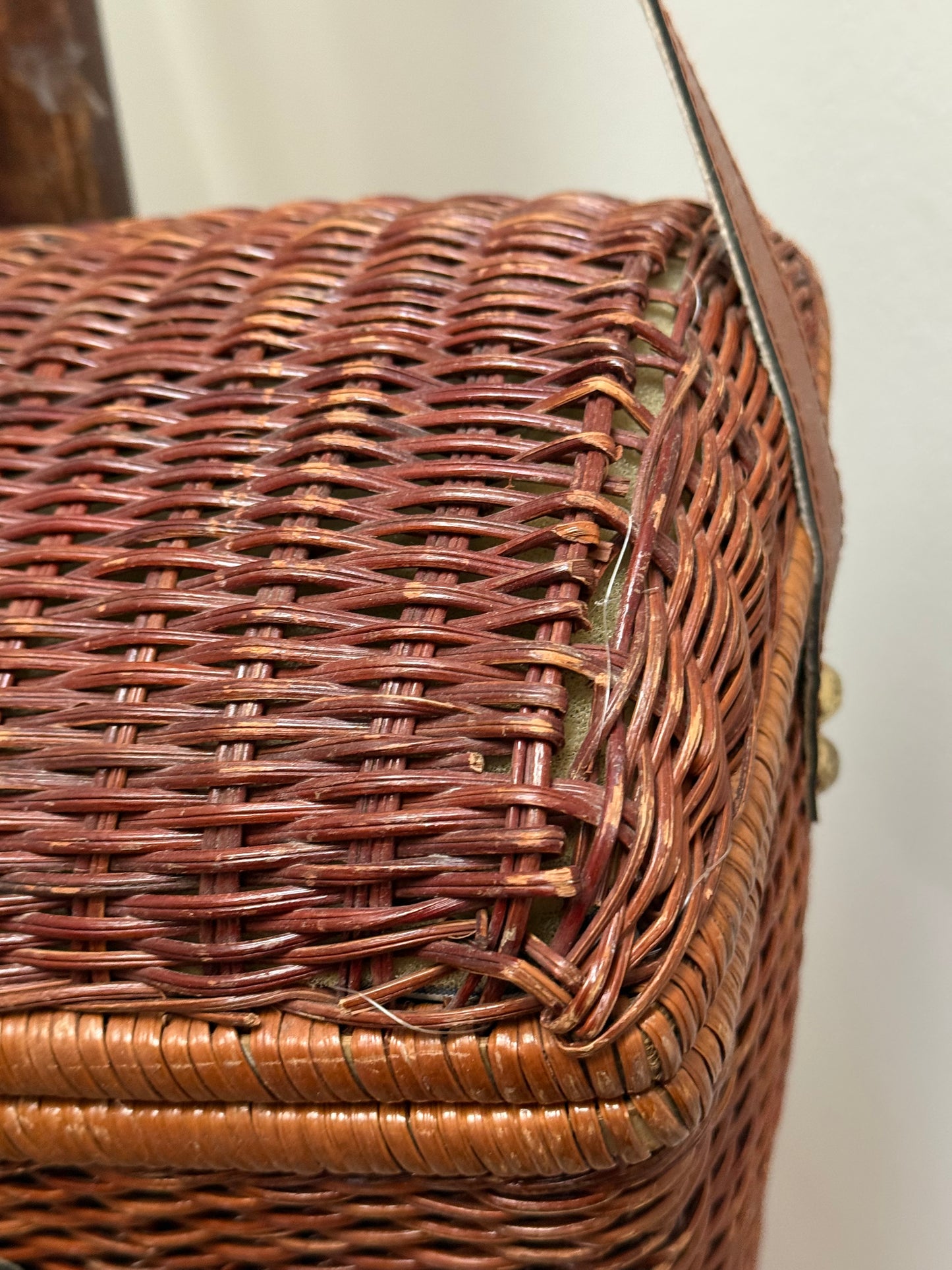 Vintage picnic basket