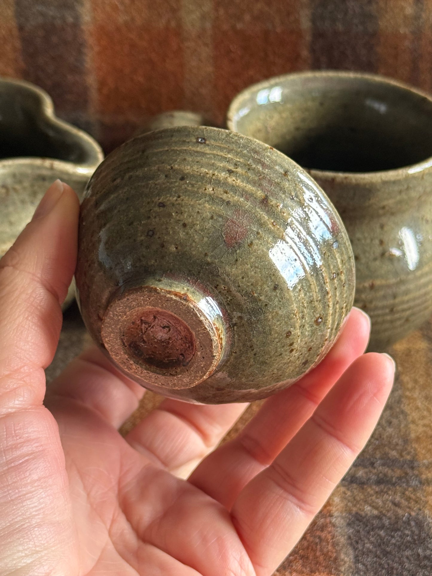 Vintage Handmade studio pottery set.