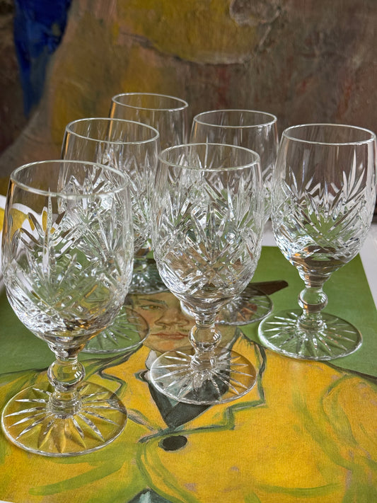 High quality vintage stemmed glasses.