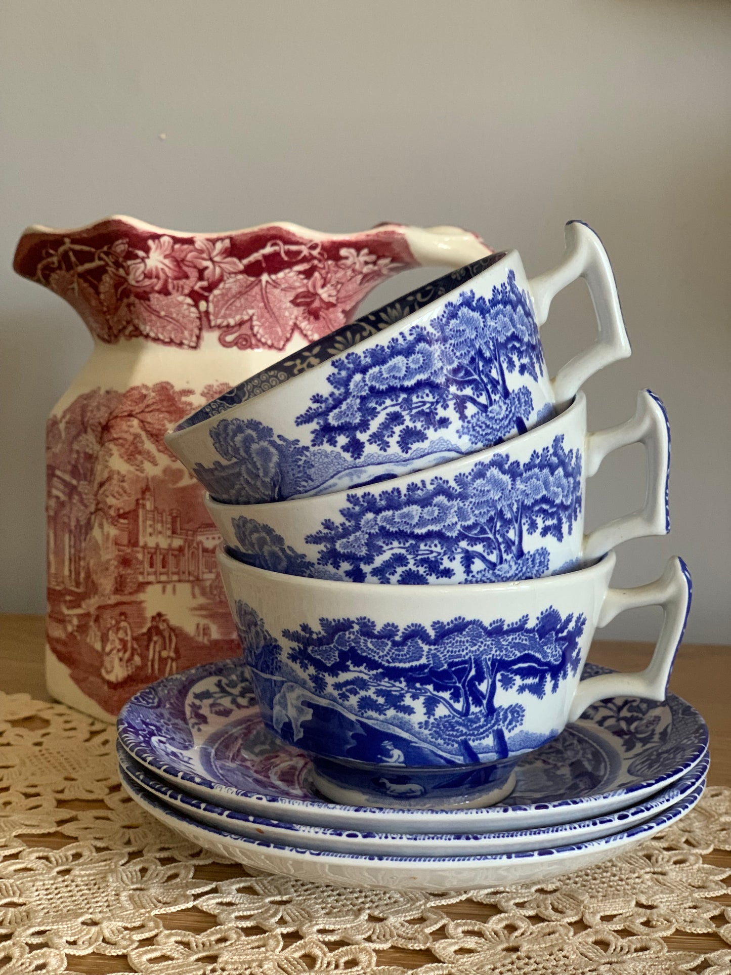 Vintage, Spode set of 3 cups and saucers.