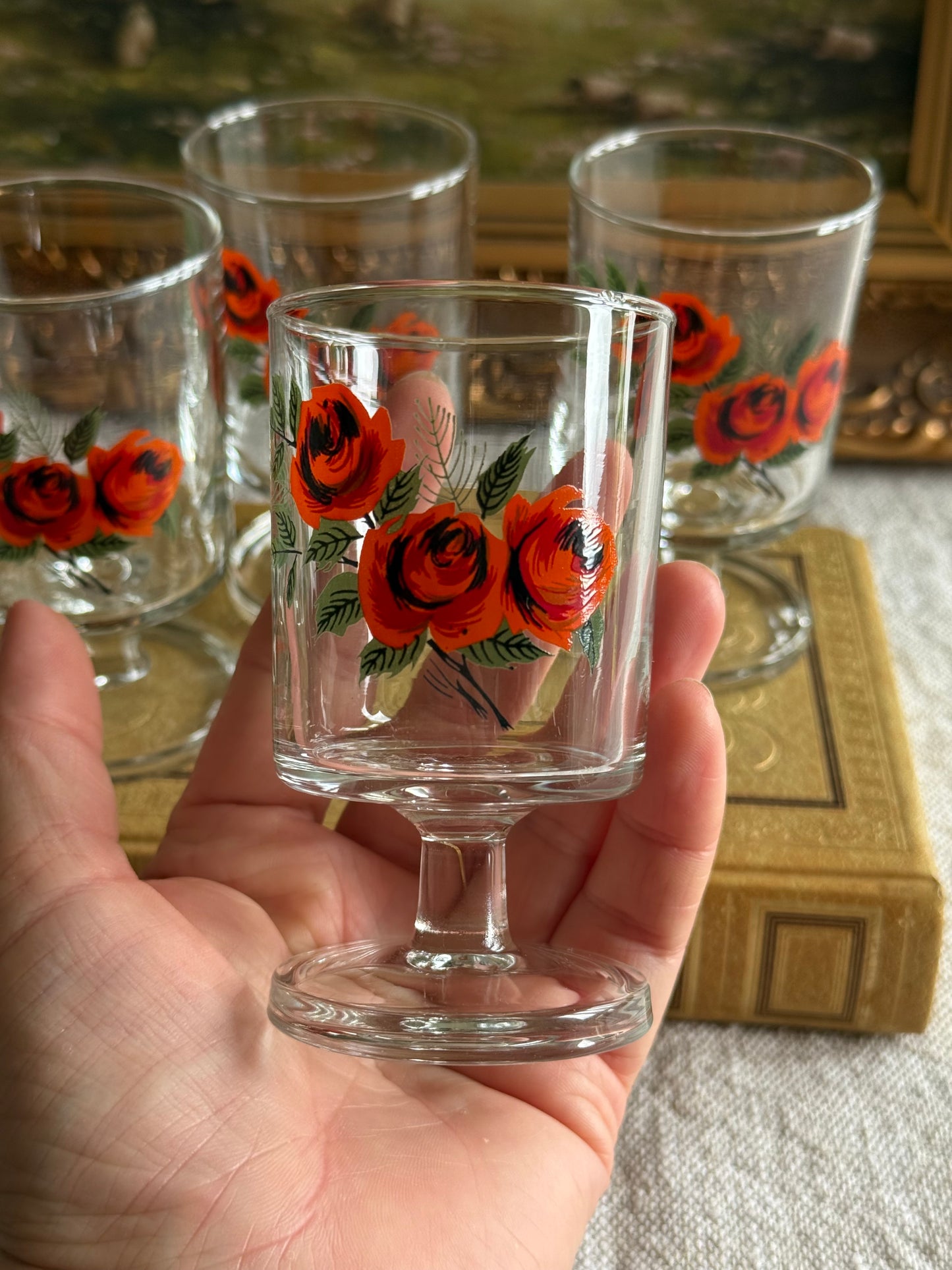 Vintage set glasses.