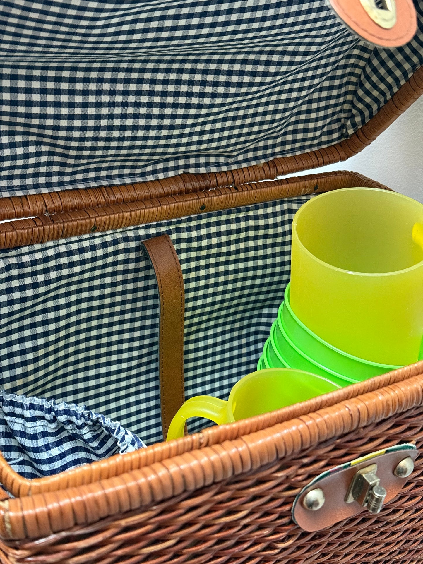 Vintage picnic basket