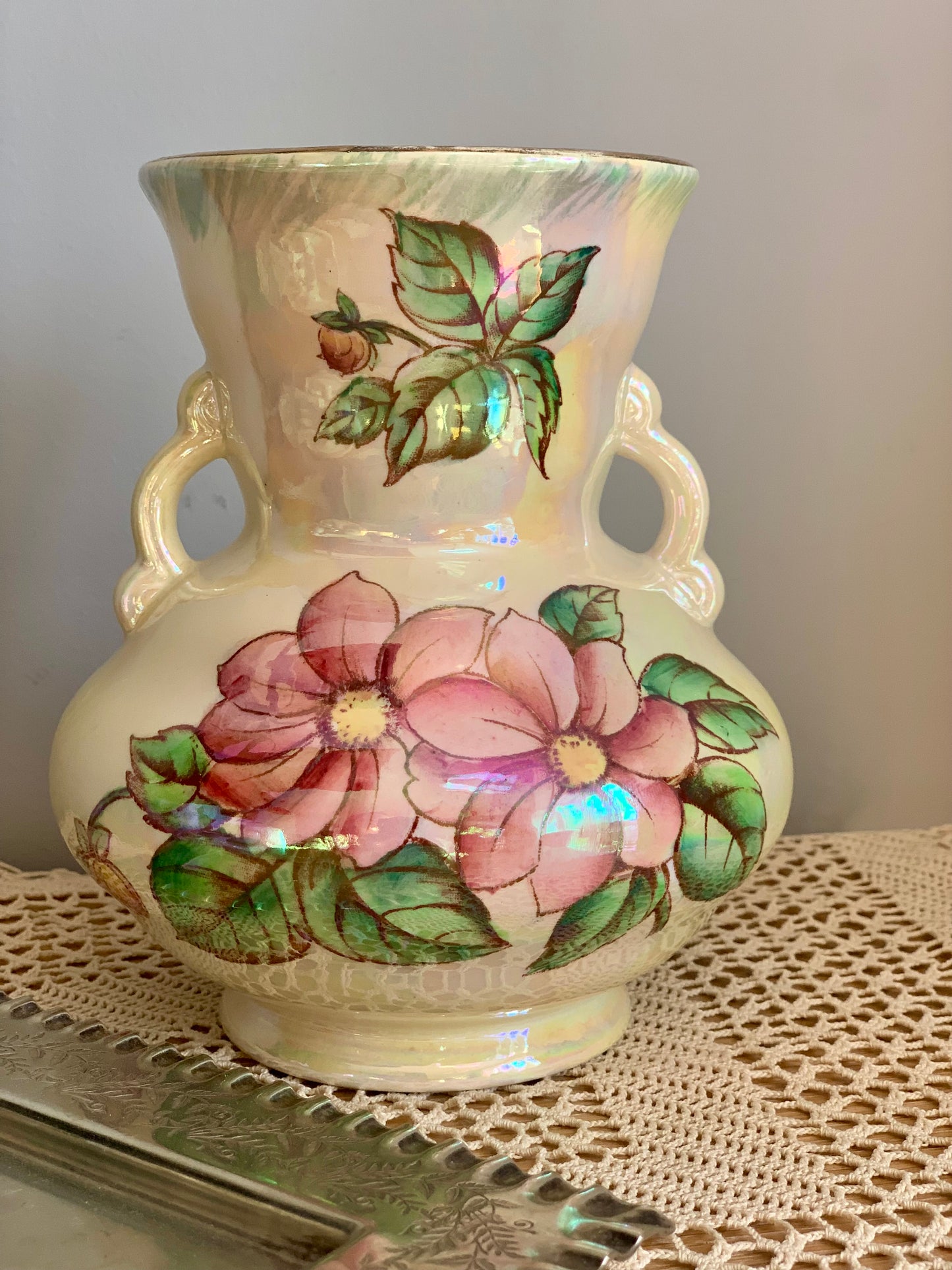 Vintage, lustre vase.