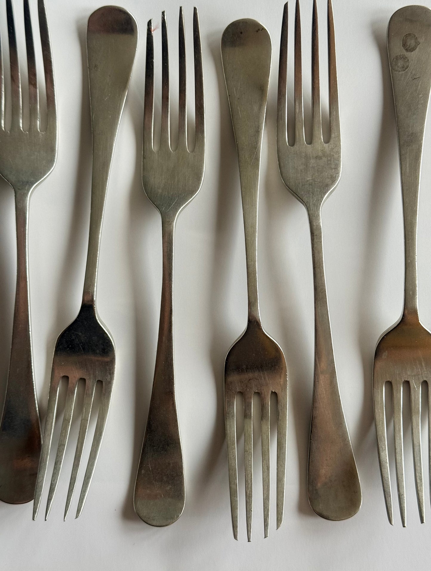 Vintage Hygienic Fork Set – Turner & Co – c.1920s–1940s British Flatware (Set of 6)