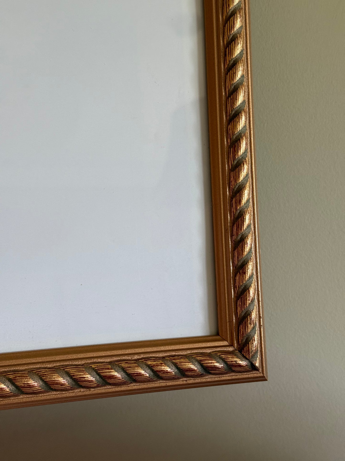 Vintage wooden gilded frame