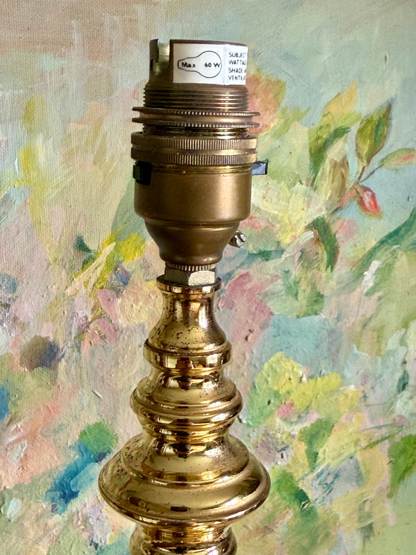 Vintage Style Brass Table Lamp Base – BHS Made in Britain