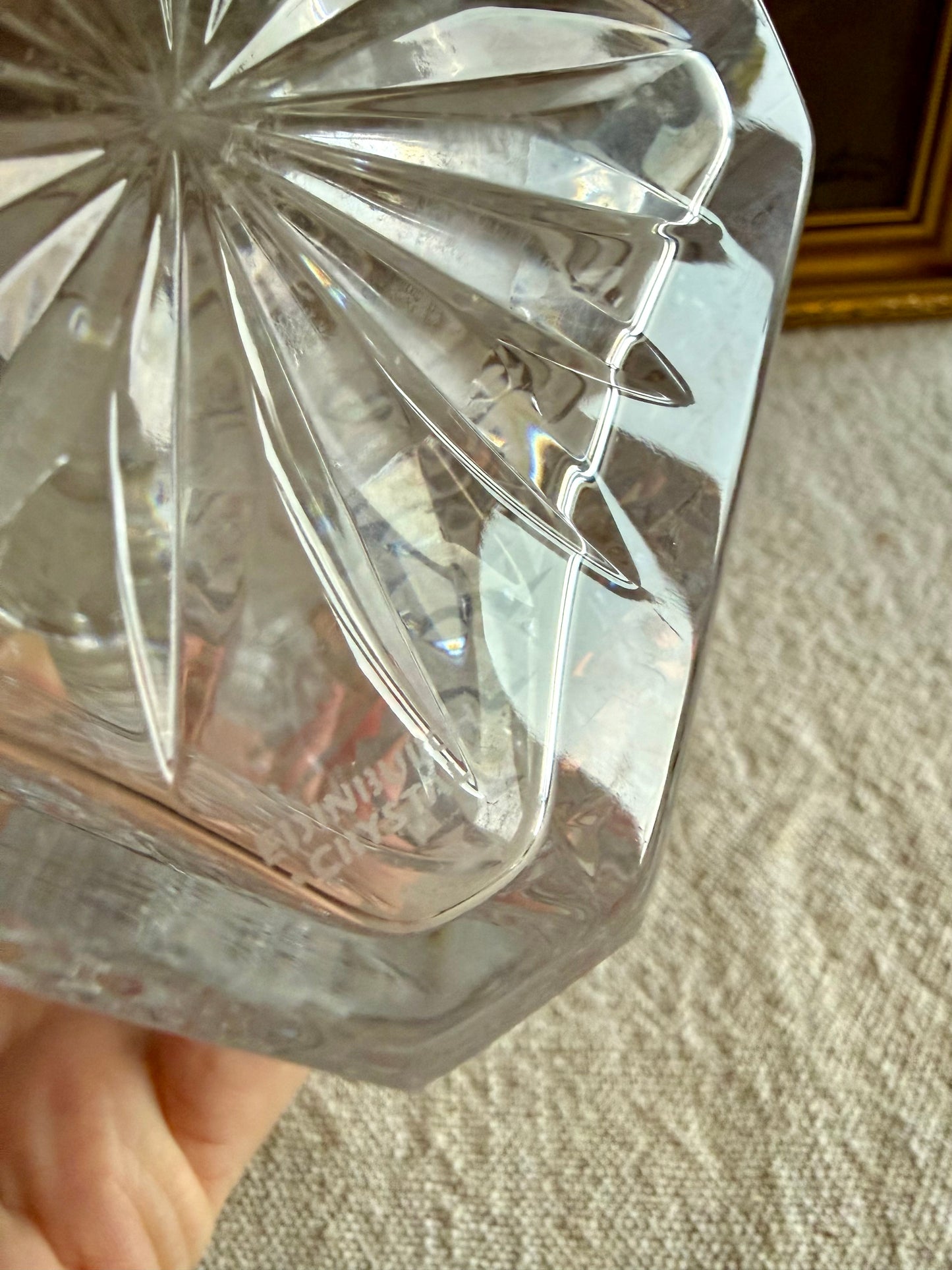 Vintage Edinburgh crystal decanter.