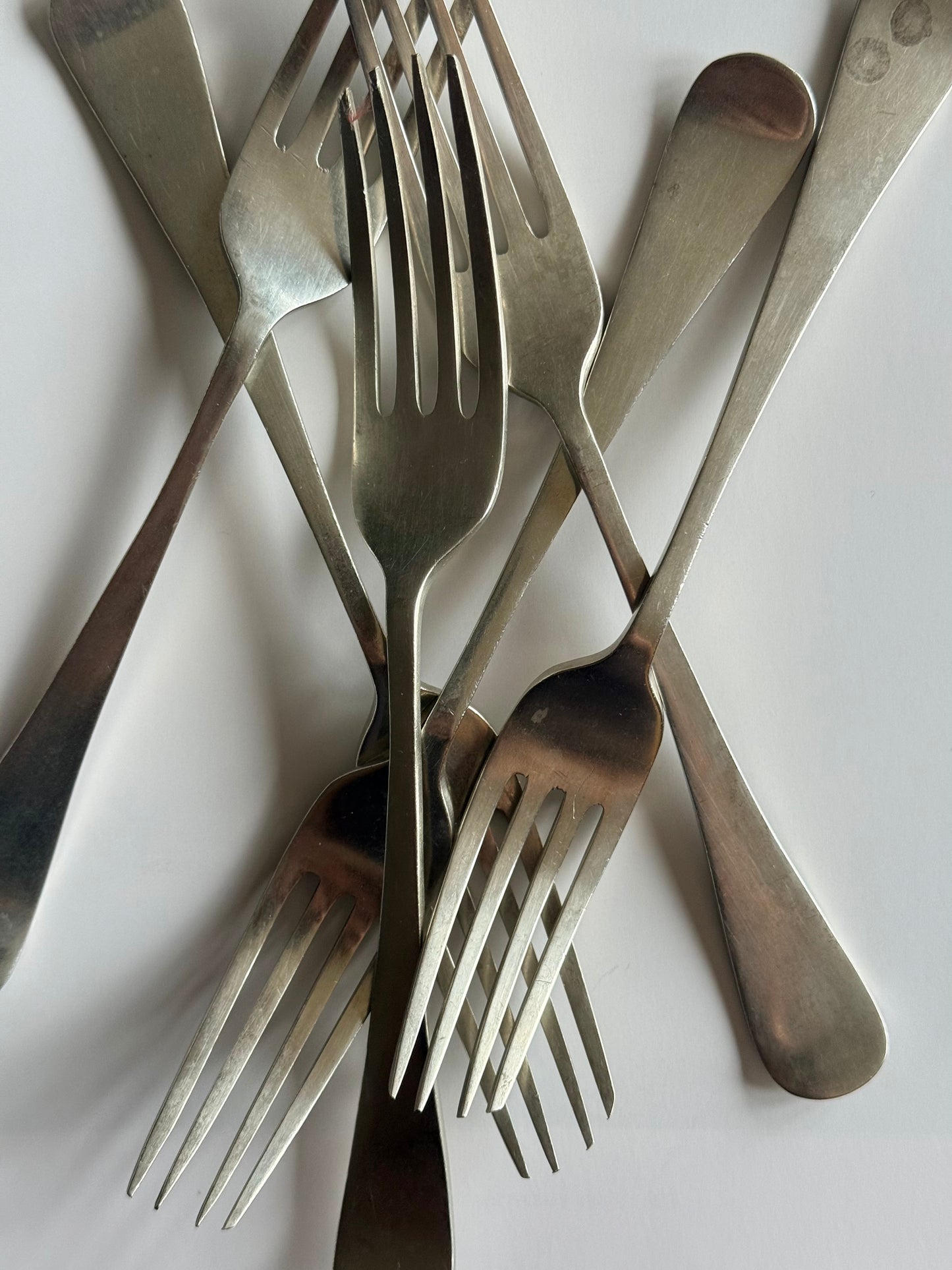 Vintage Hygienic Fork Set – Turner & Co – c.1920s–1940s British Flatware (Set of 6)