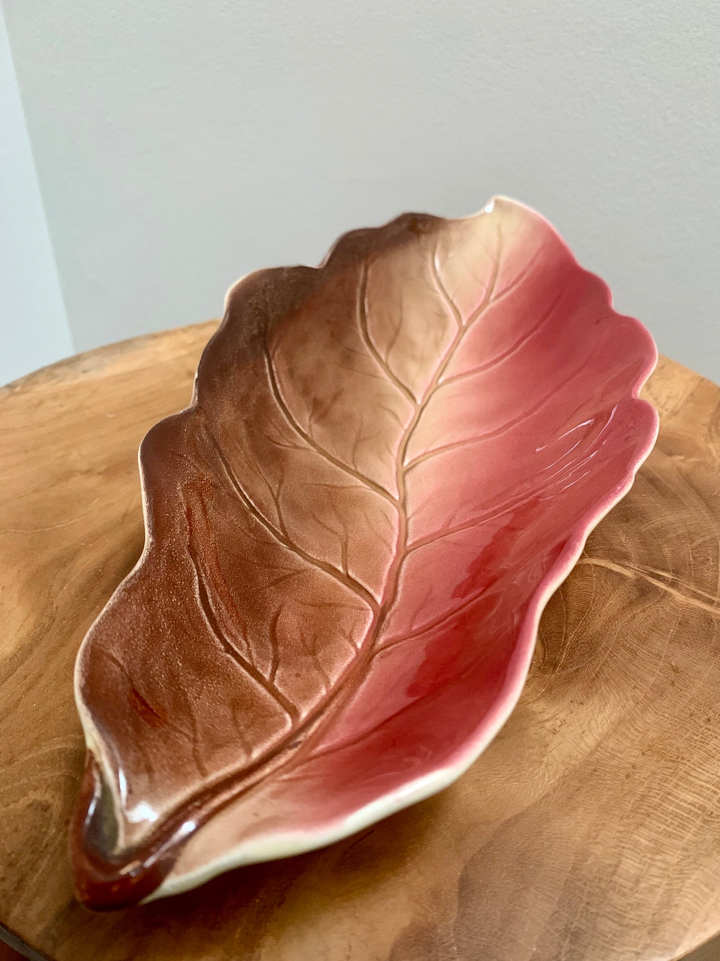 Vintage Royal Winton leaf porcelain dish.