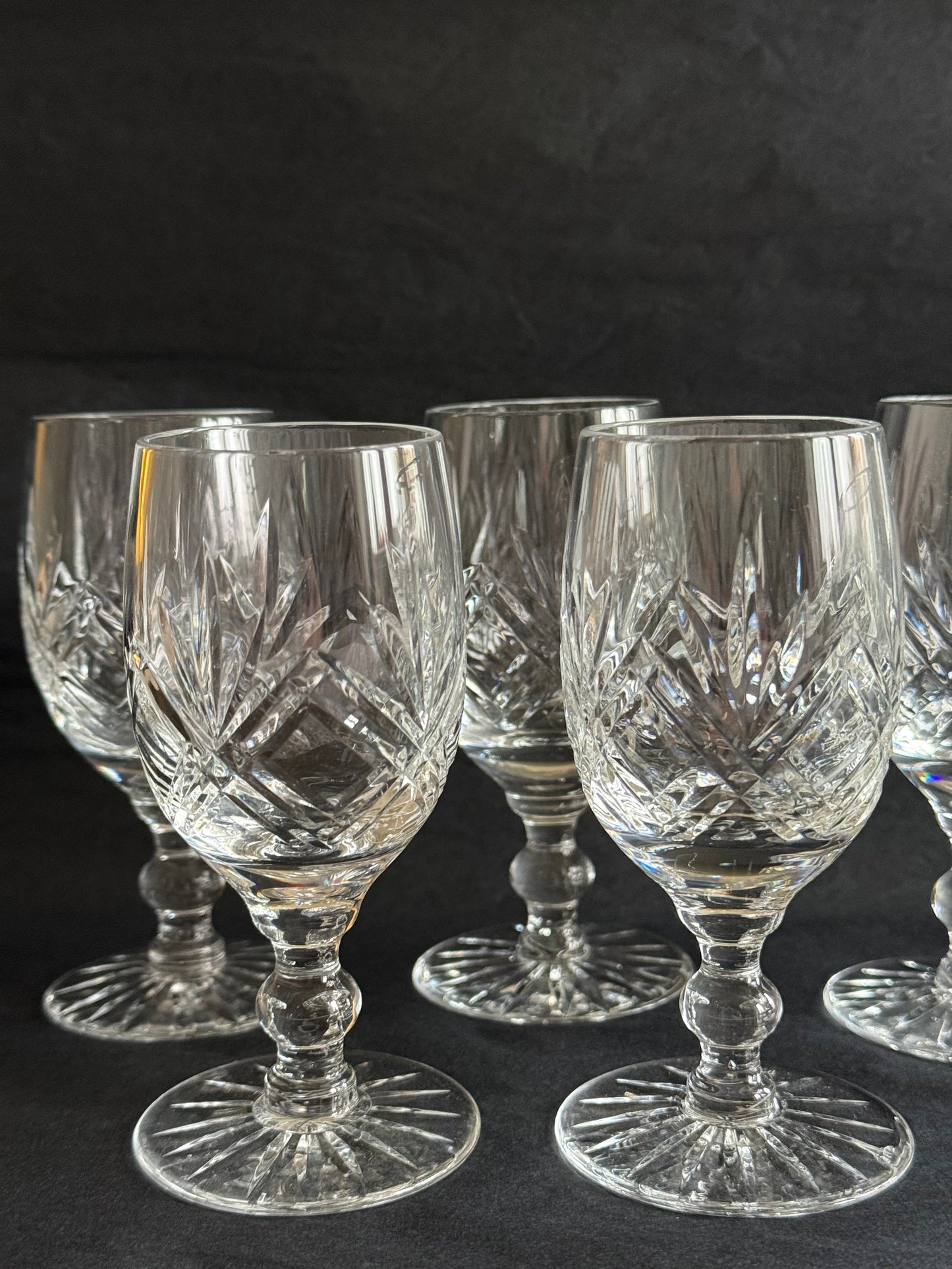 High quality vintage stemmed glasses.