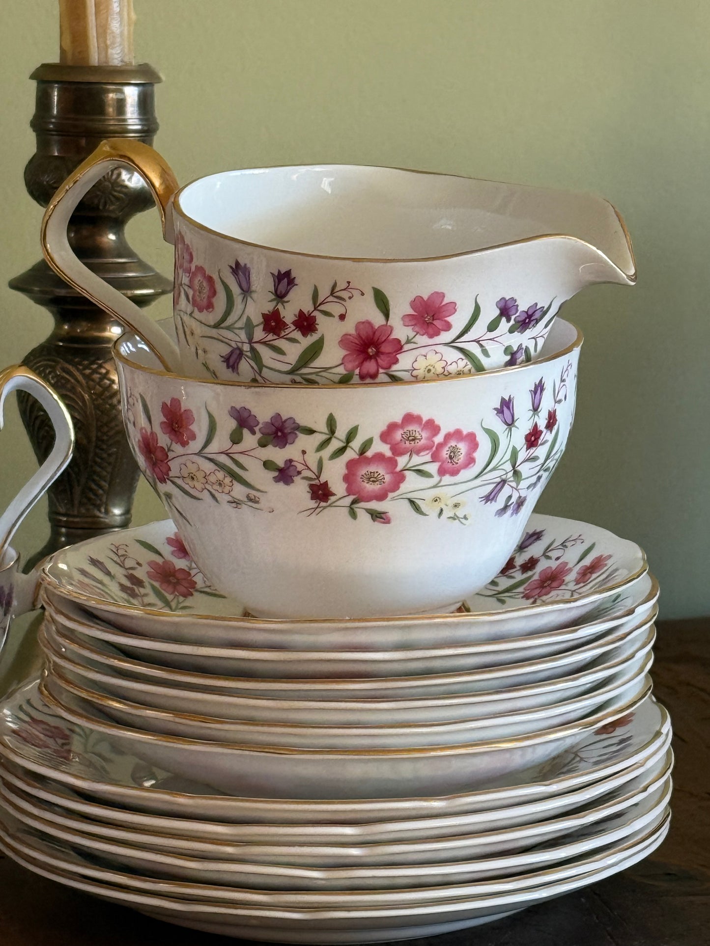 Vintage, fine bone china tea set.