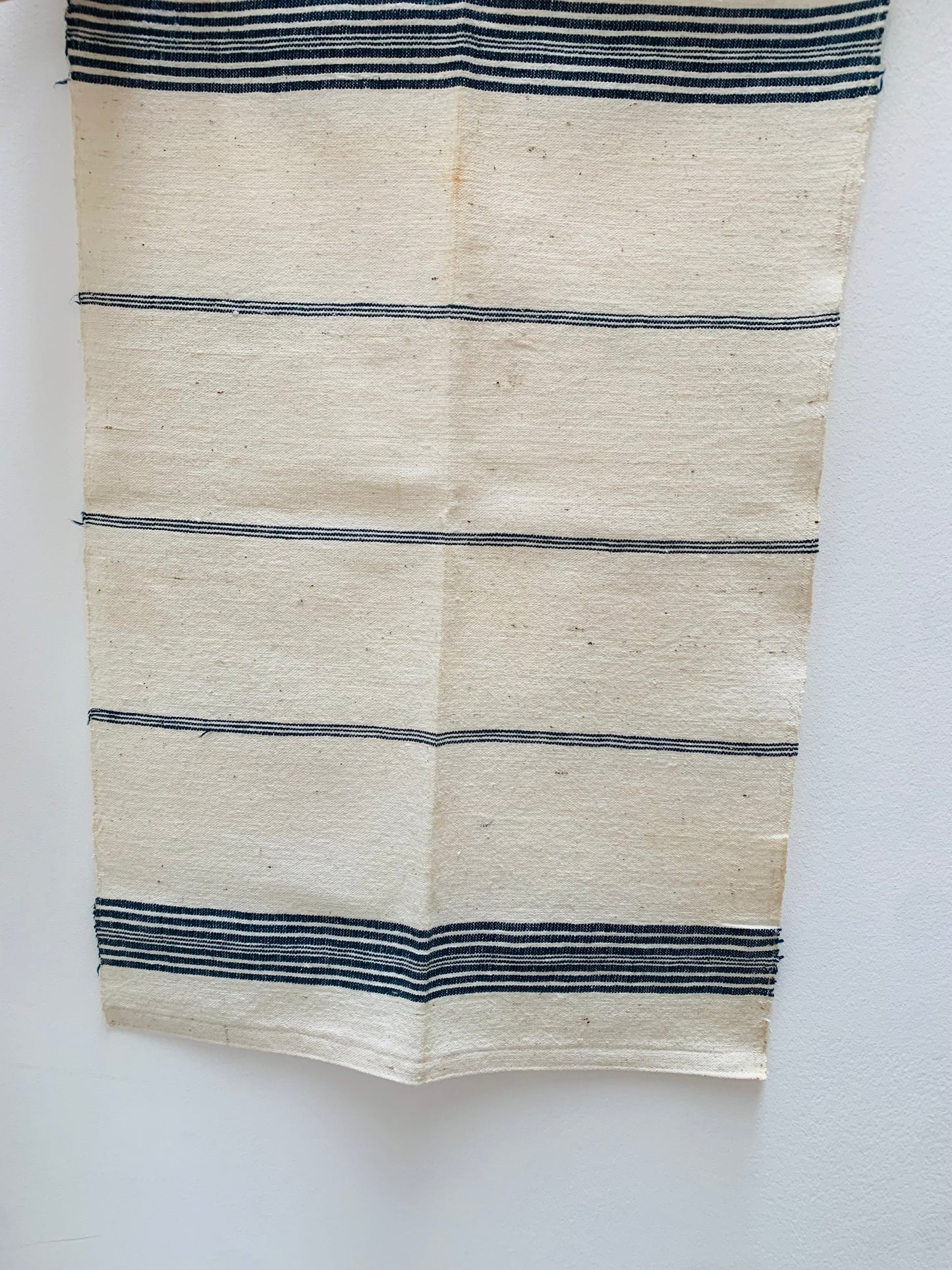 Antique, handwoven, cotton kitchen cloth.