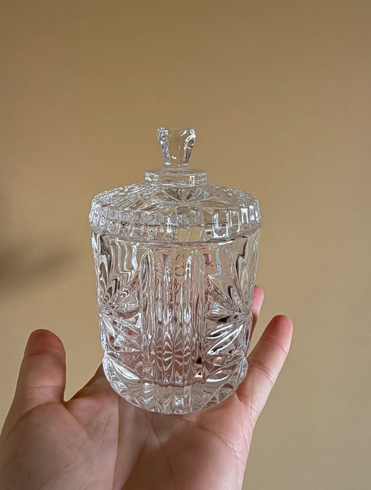 Vintage, crystal sugar bowl / dish.