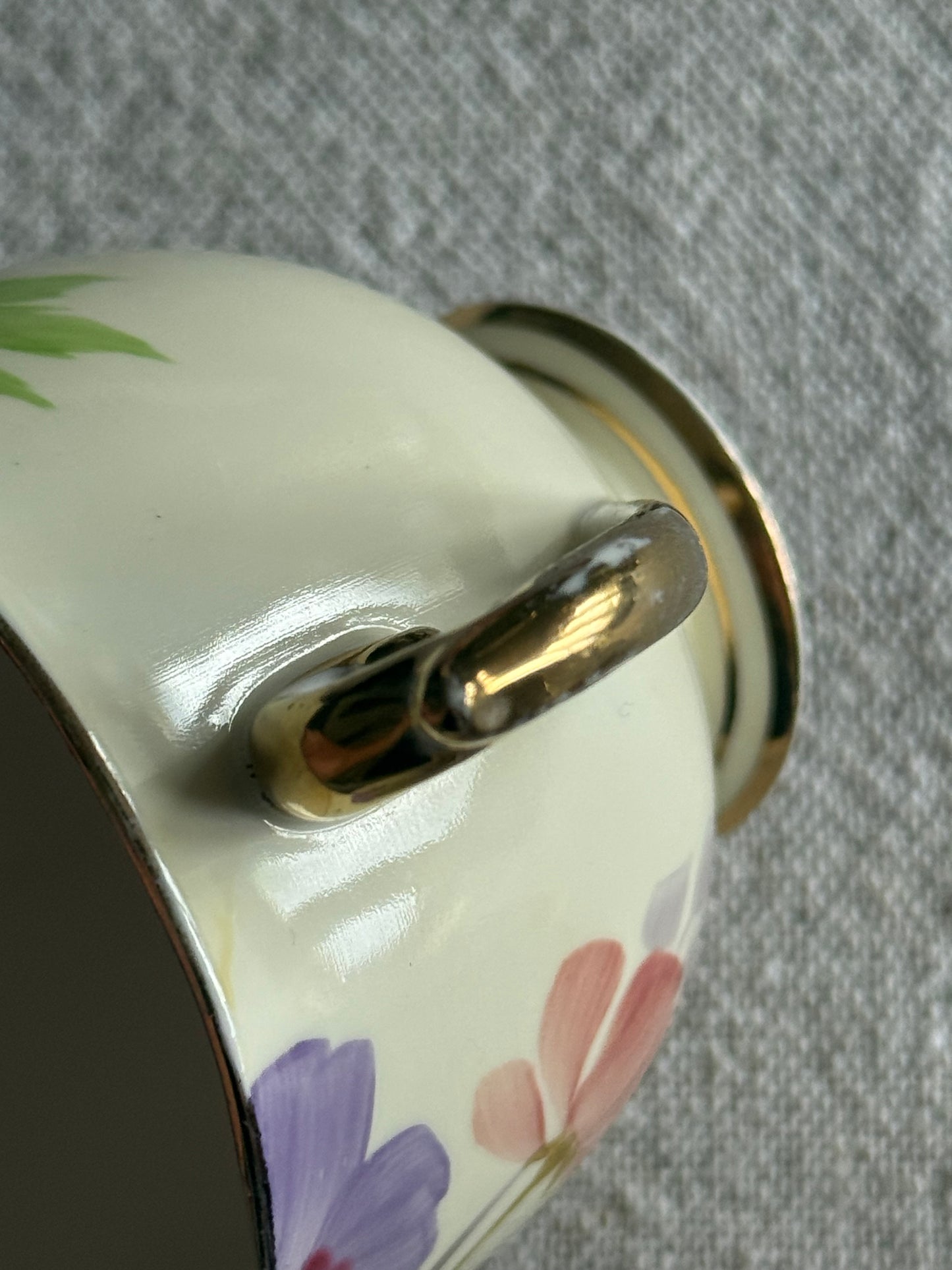 Vintage  Roslyn China hand-painted tea set, made in England