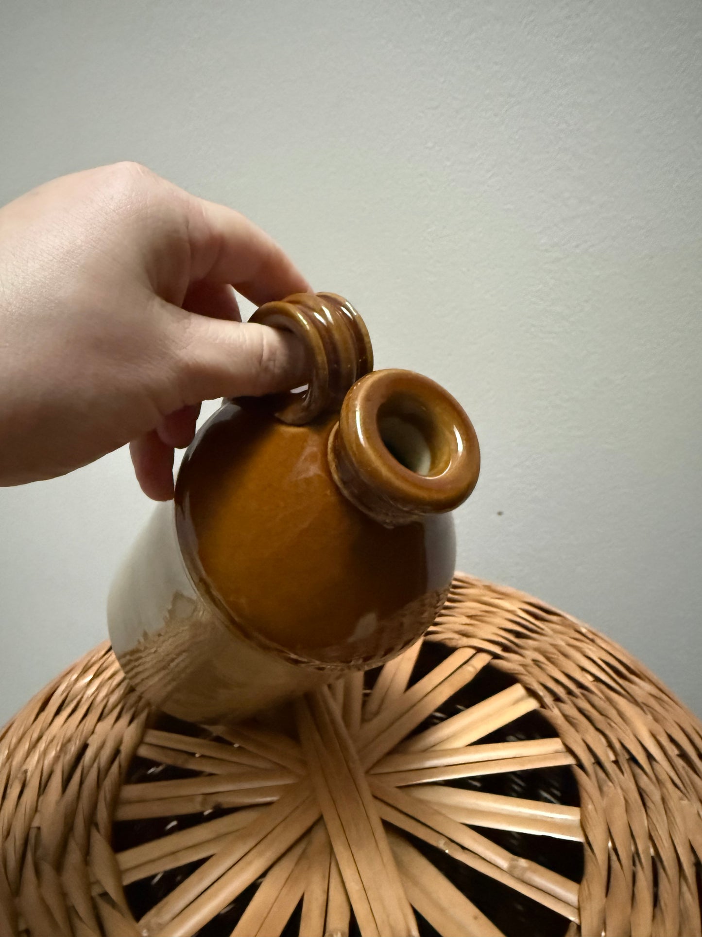 Vintage stoneware bottle.