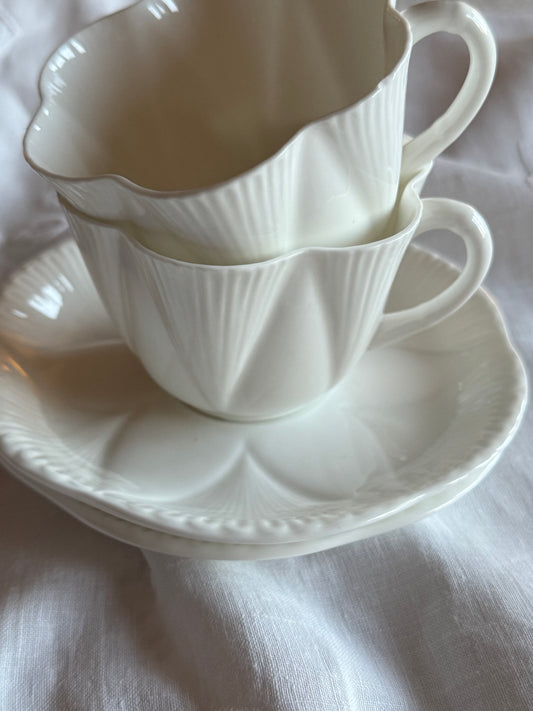 Vintage Shelley cup as and saucers.