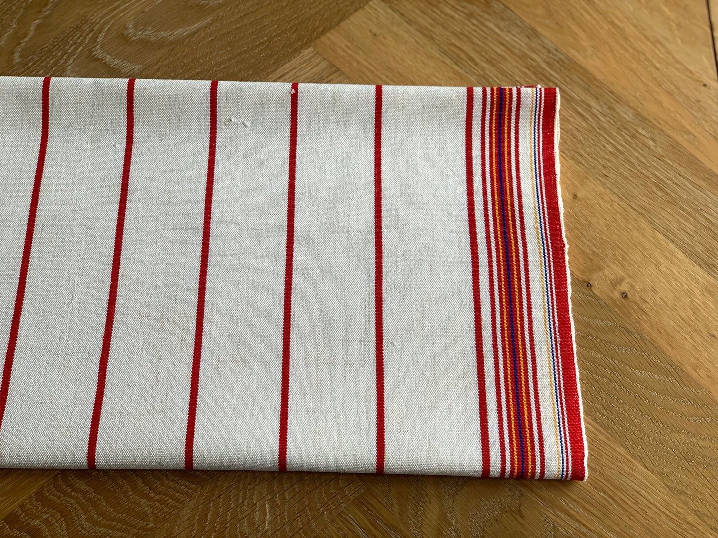 Antique, handwoven, 100% cotton table runner.