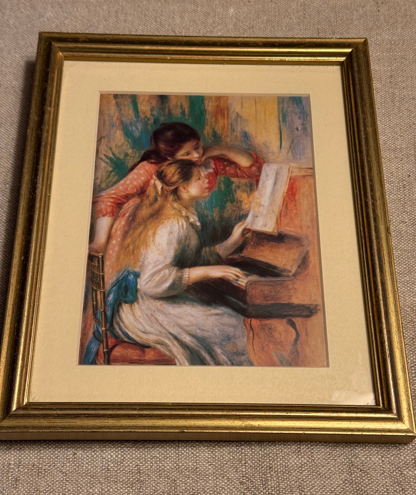 Small vintage print.