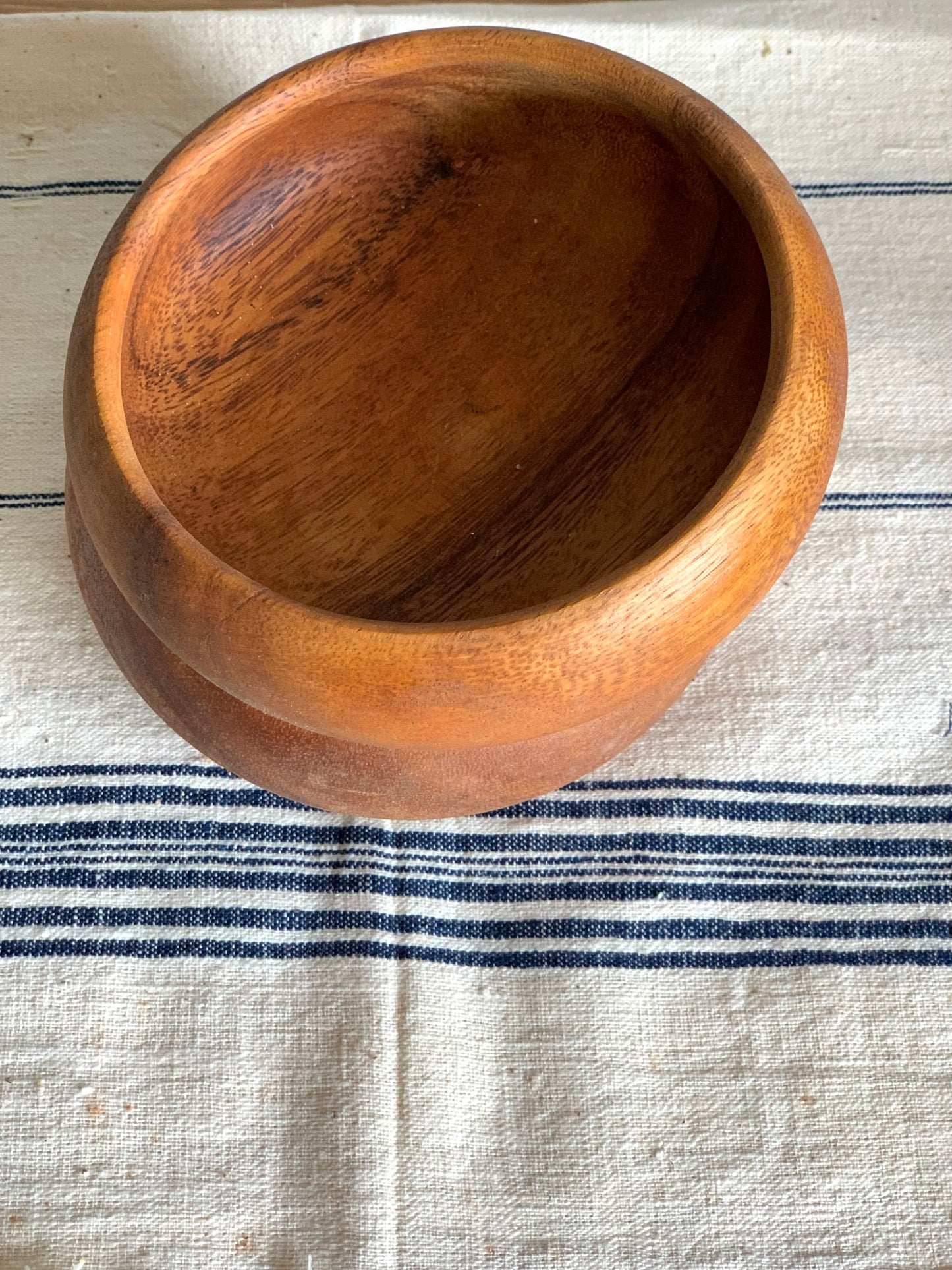 Vintage, handmade wooden bowls.