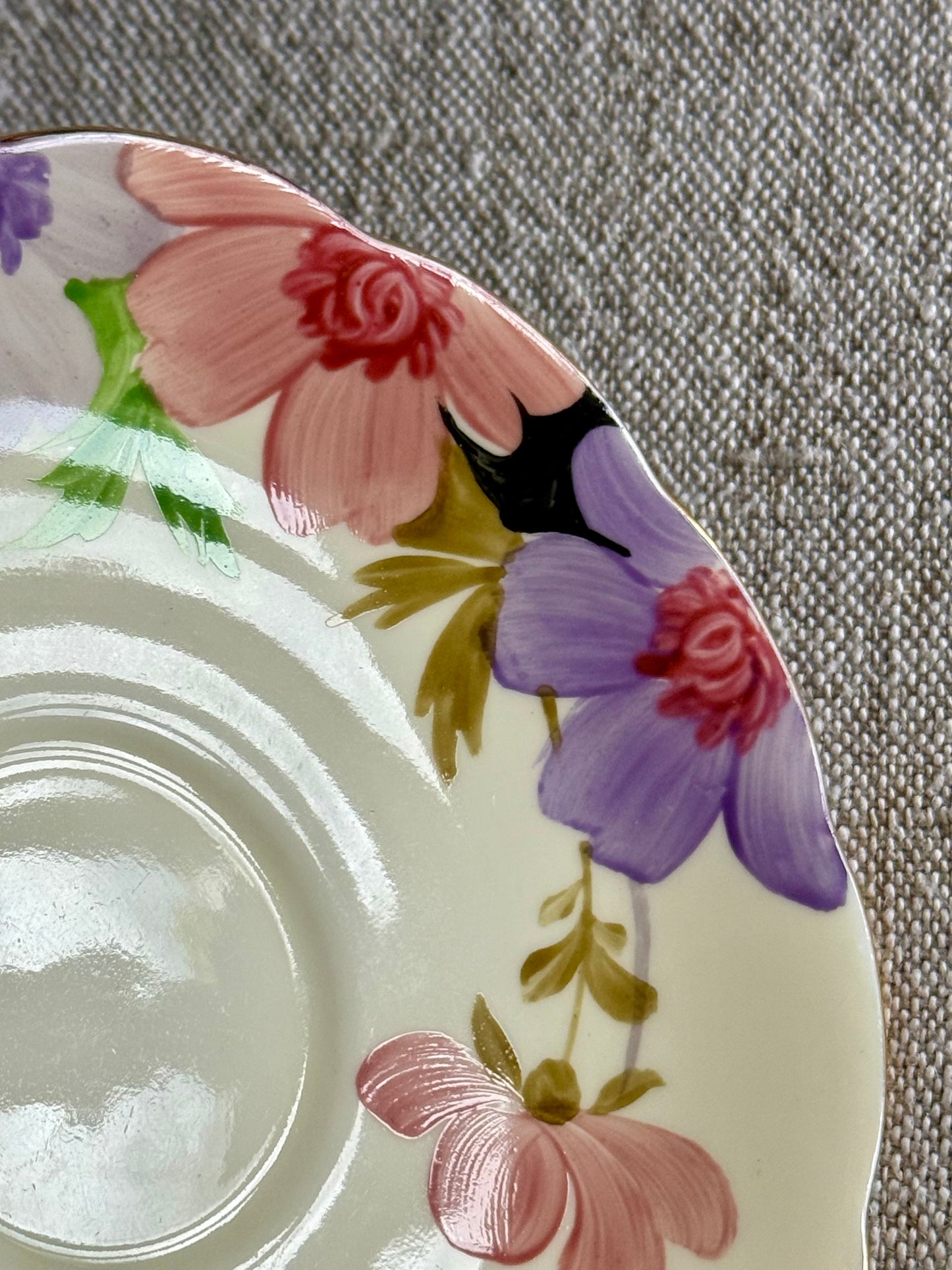 Vintage  Roslyn China hand-painted tea set, made in England