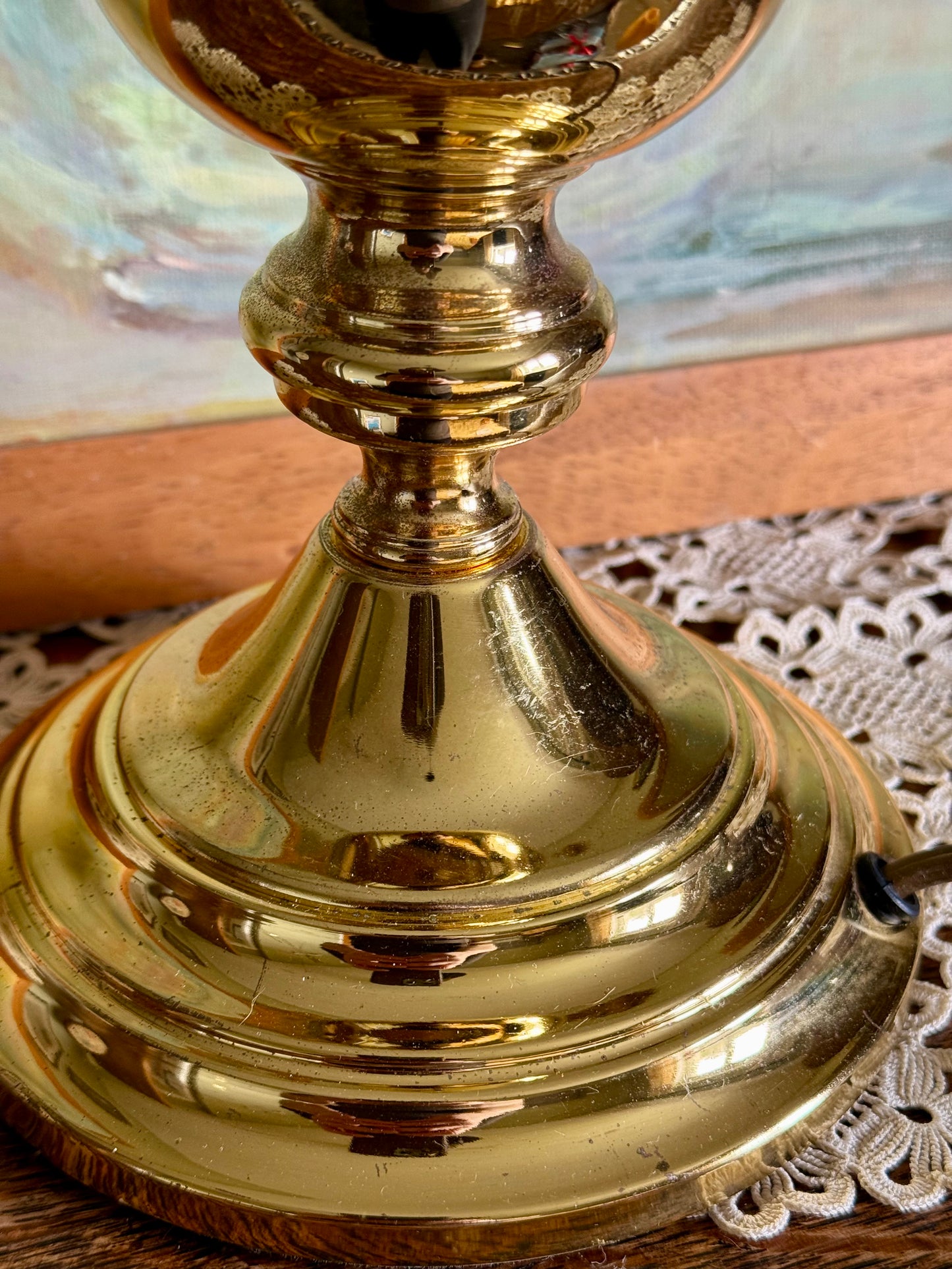 Vintage Style Brass Table Lamp Base – BHS Made in Britain