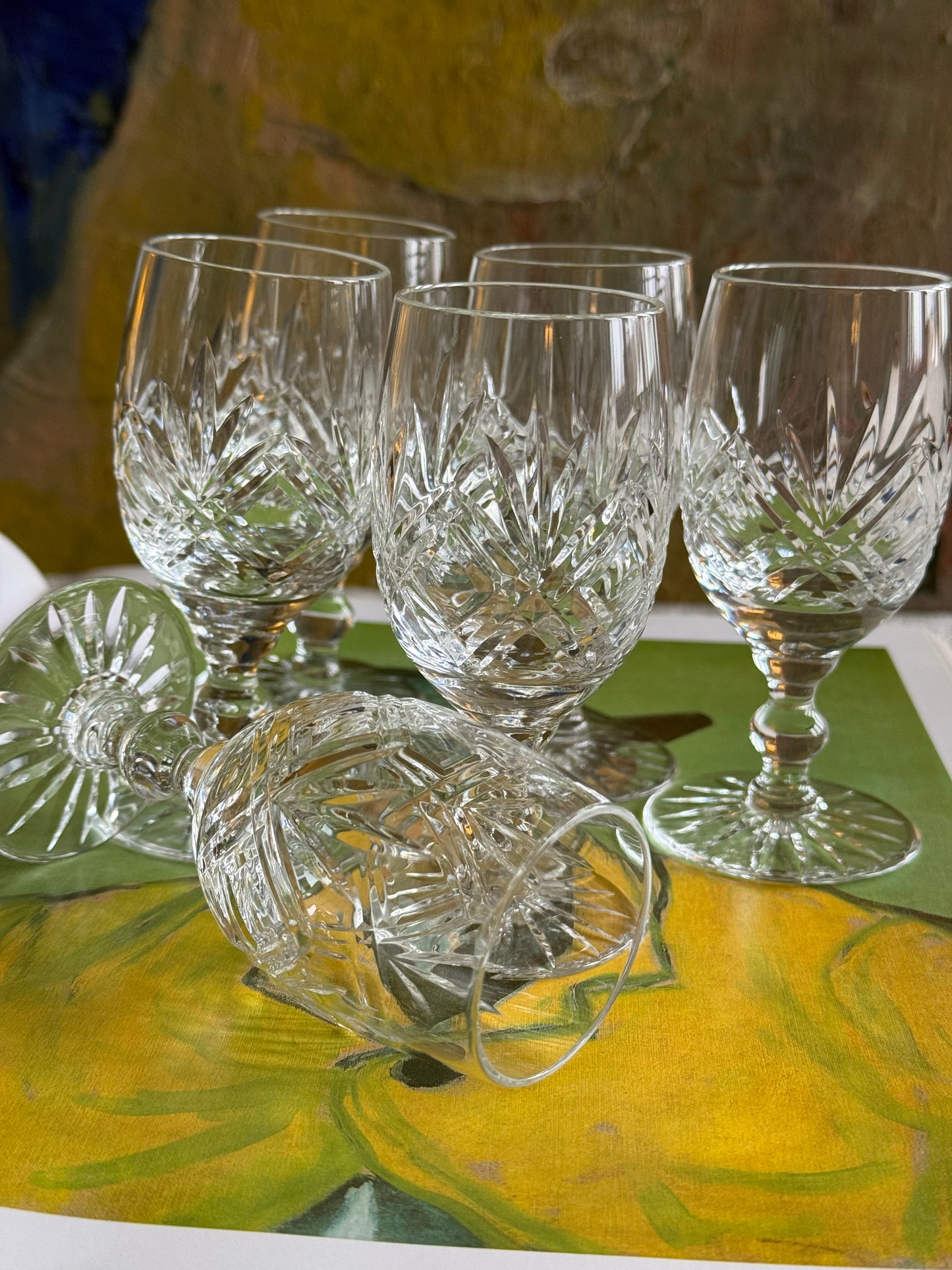 High quality vintage stemmed glasses.