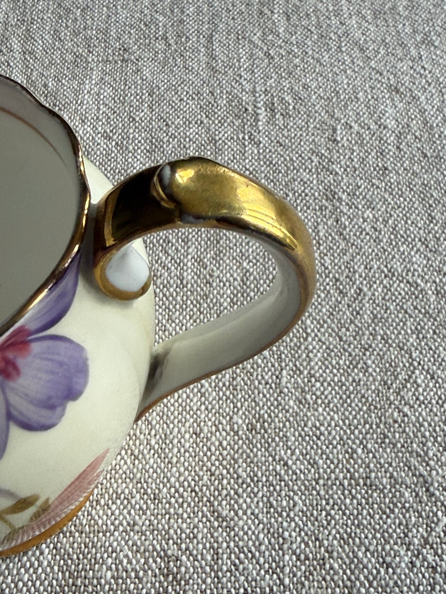 Vintage  Roslyn China hand-painted tea set, made in England