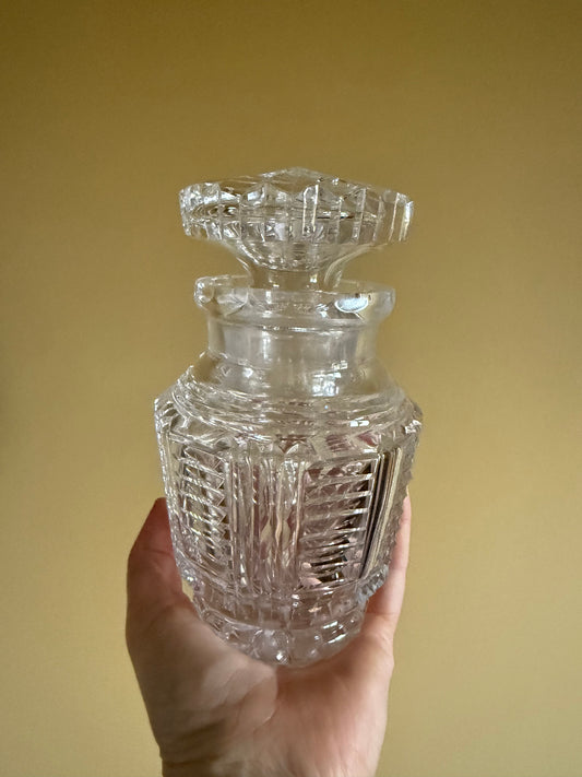 Small crystal decanter.