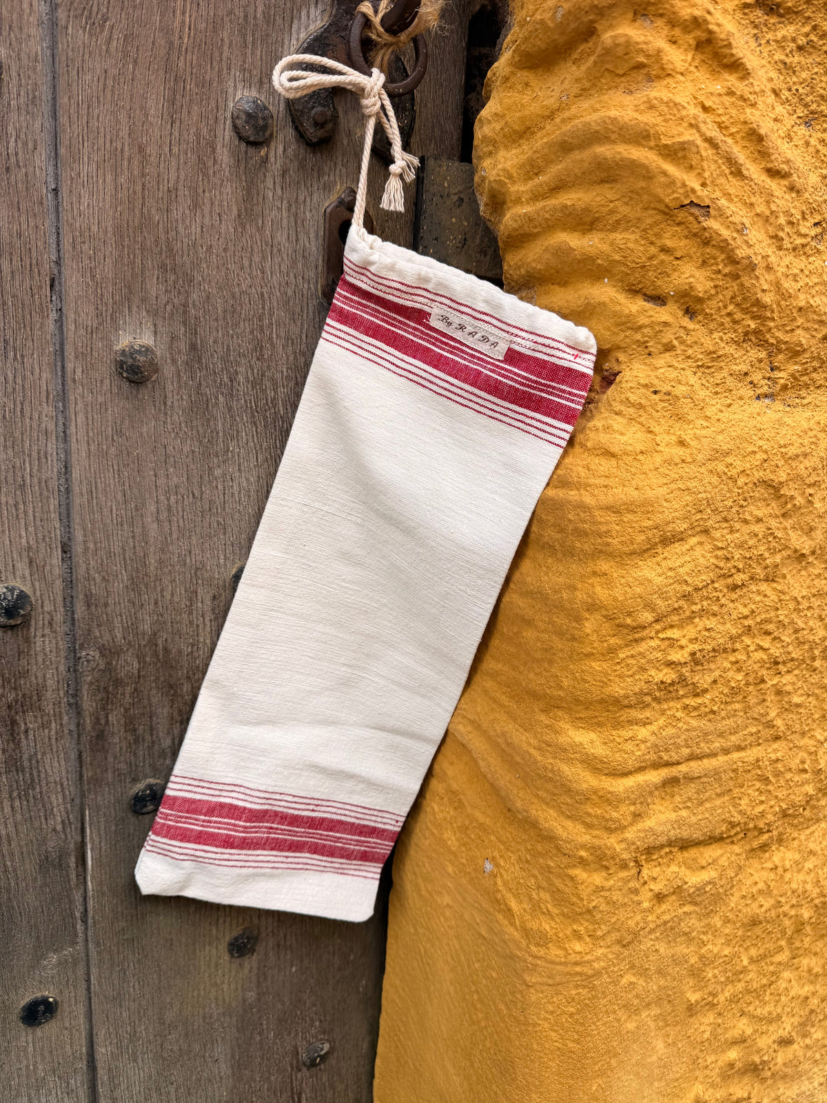 The Old Baguette keeper | Vintage handwoven cotton