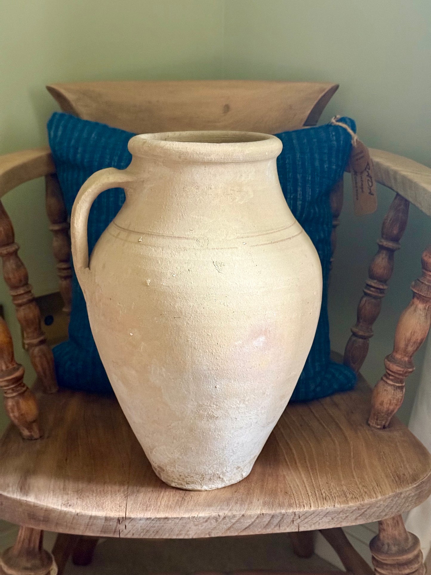Handmade Terracotta Amphora Vase – Rustic Mediterranean Pottery