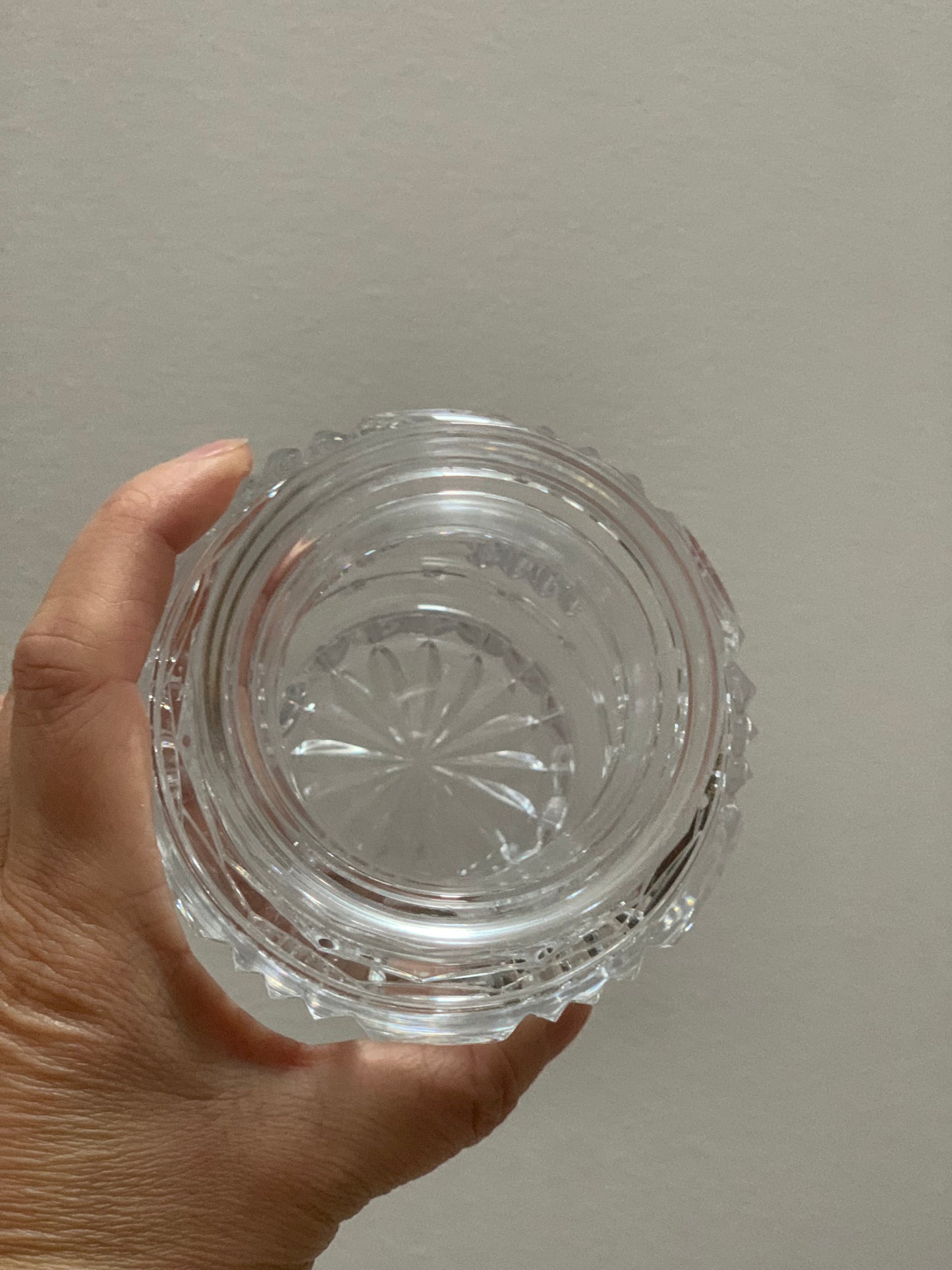 Small crystal decanter.