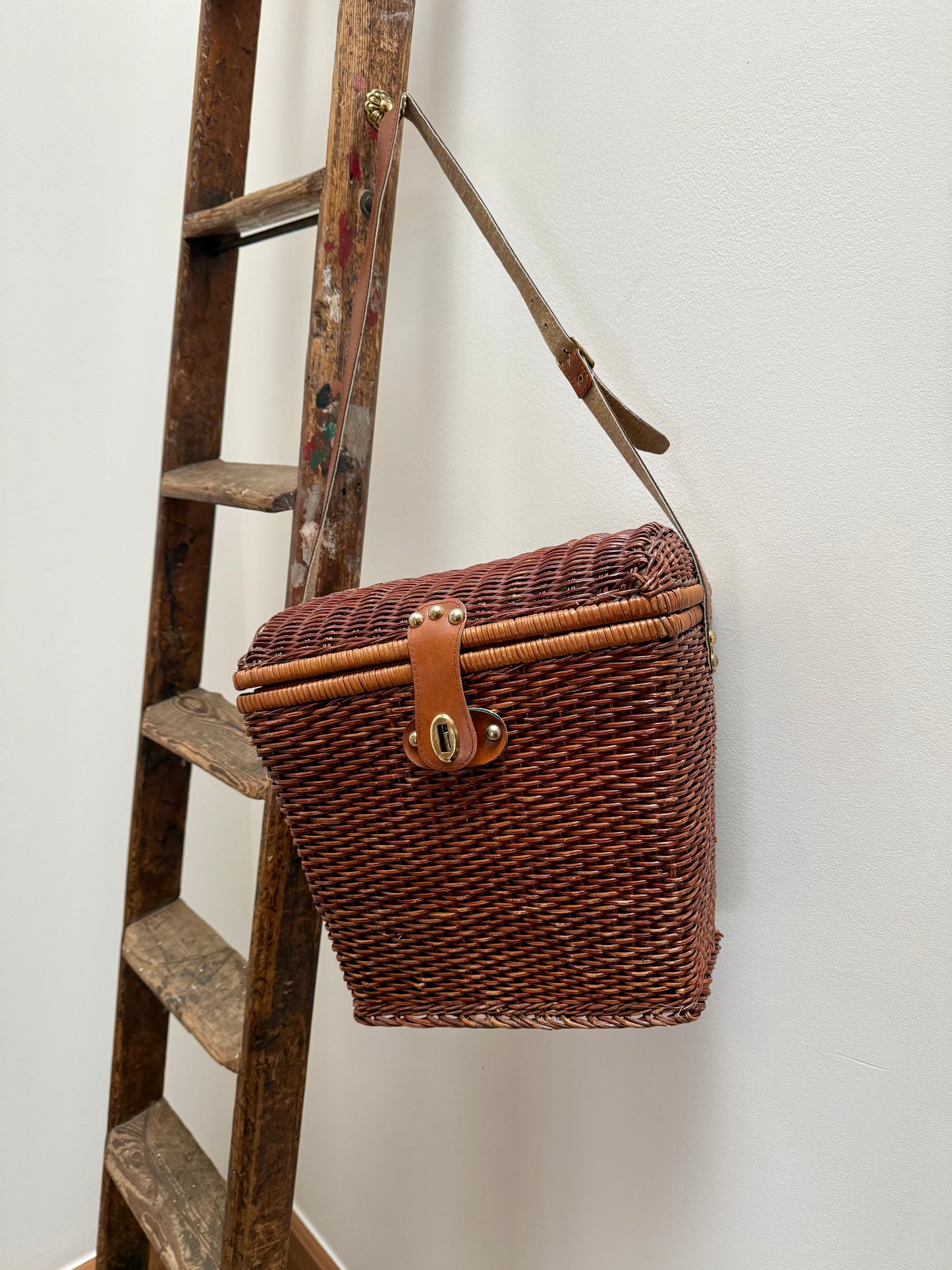 Vintage picnic basket