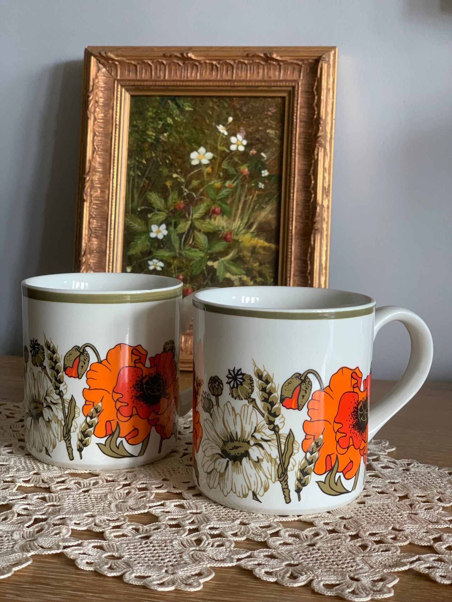 Vintage Meakin Studio mugs.