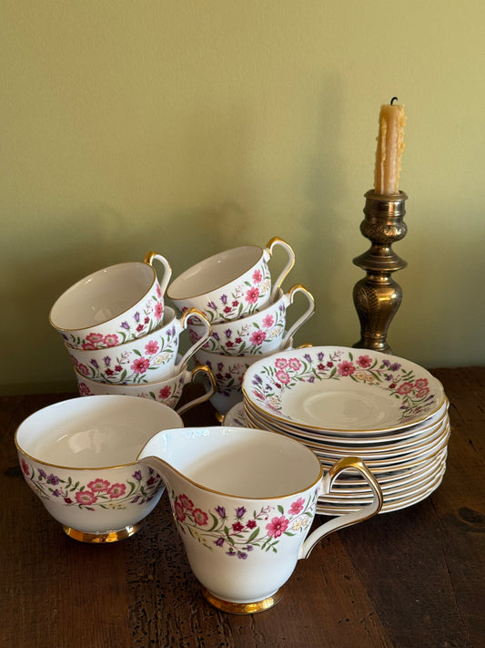 Vintage, fine bone china tea set.