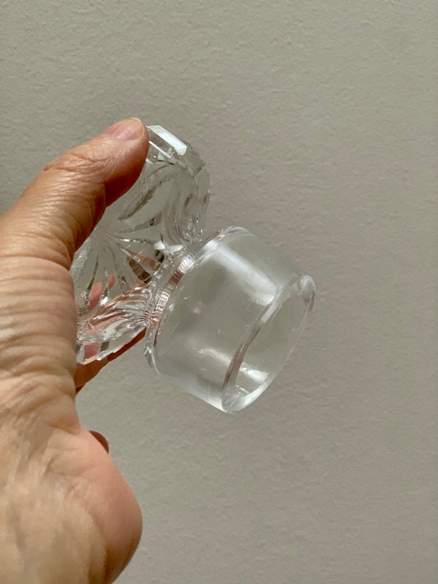 Small crystal decanter.