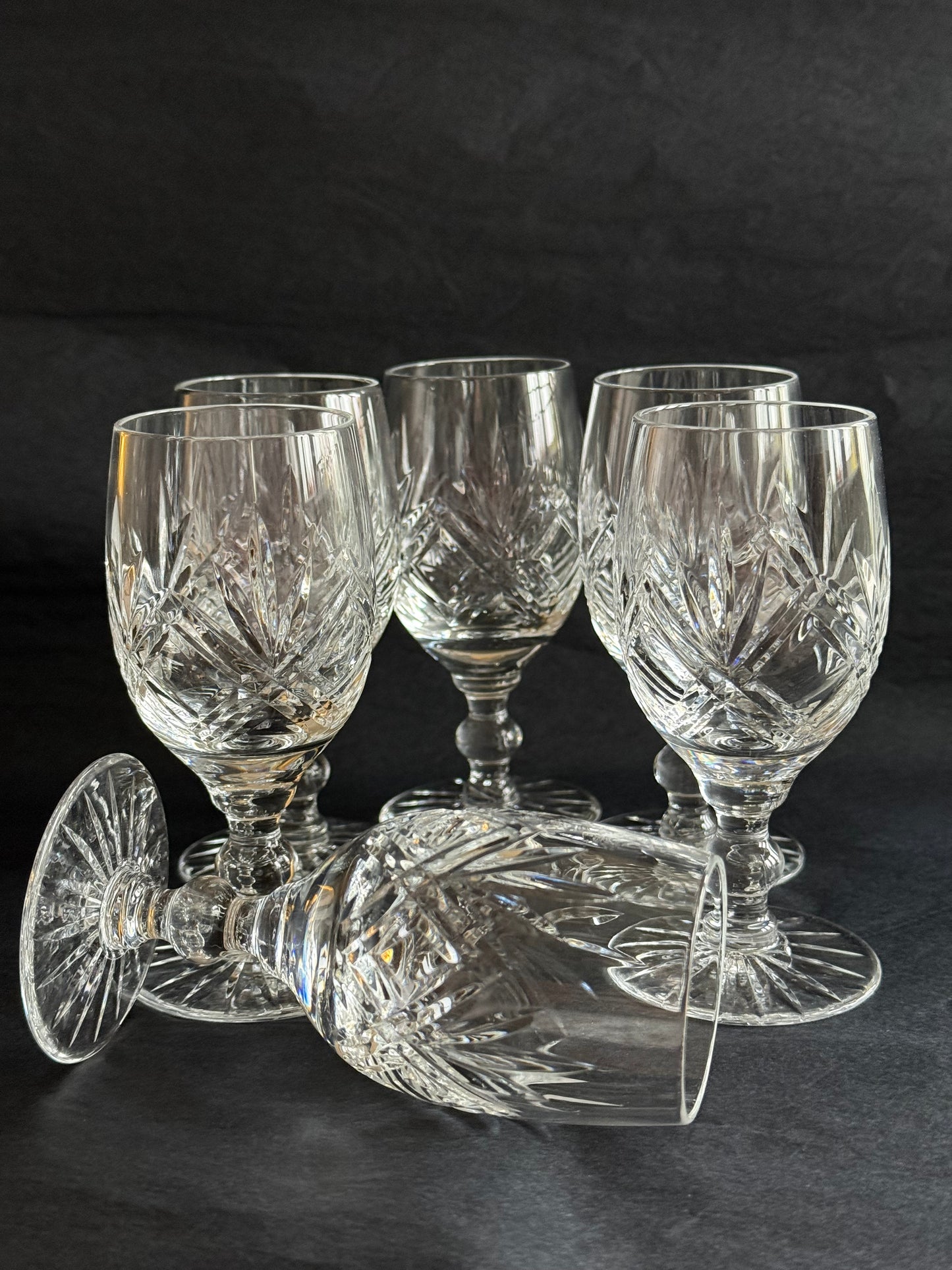 High quality vintage stemmed glasses.