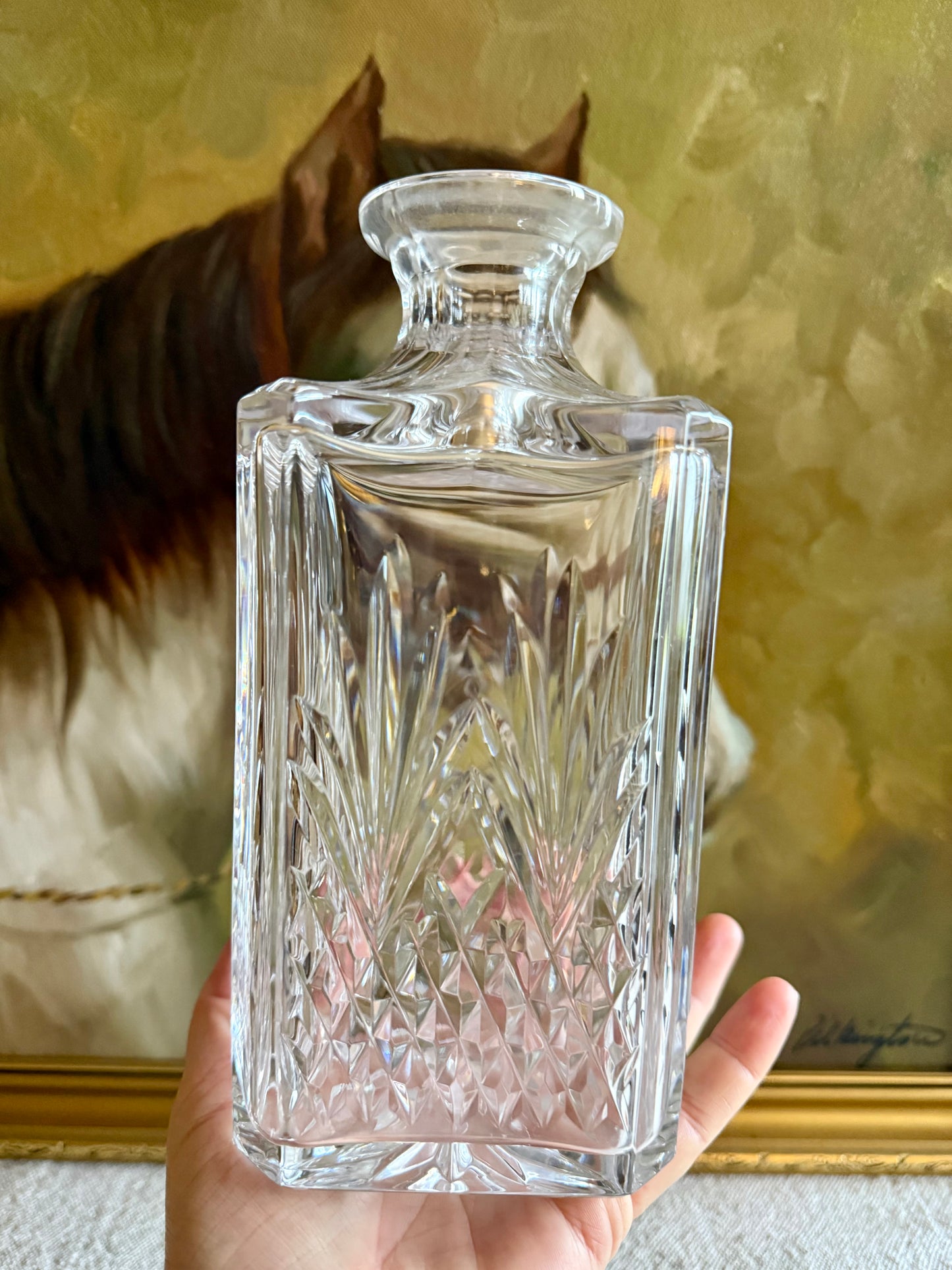 Vintage Edinburgh crystal decanter.