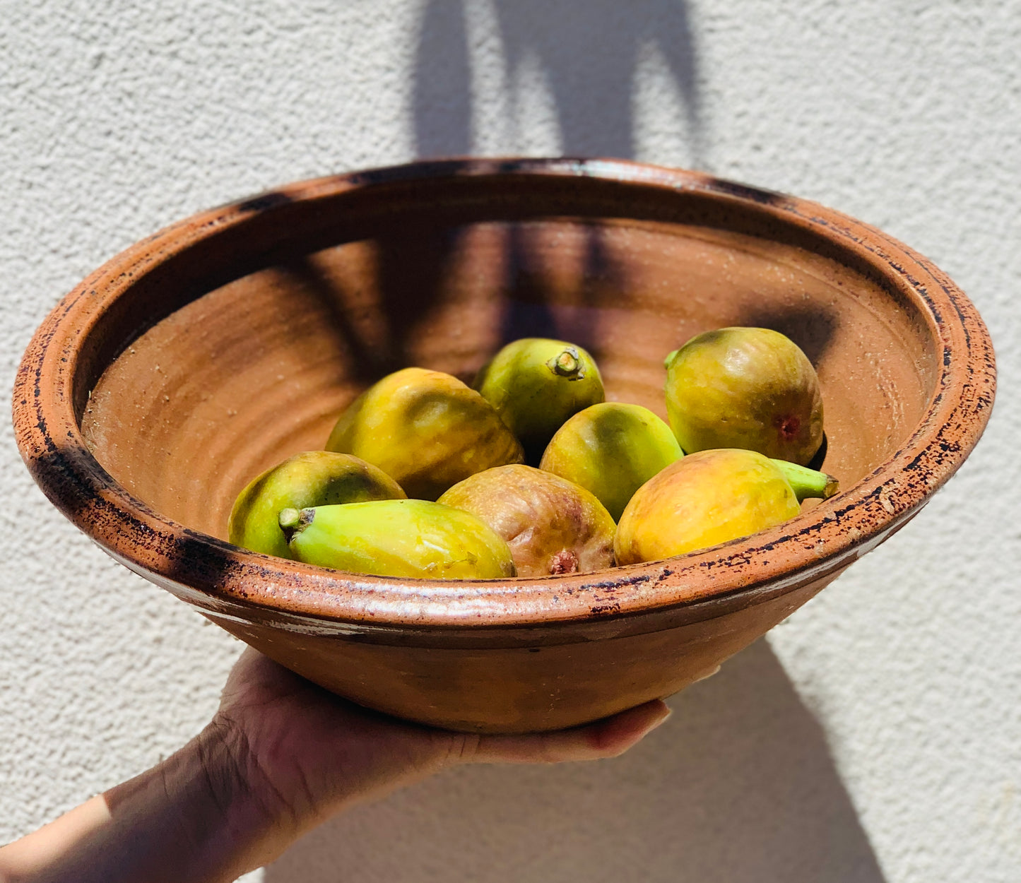 Vintage, hand thrown ceramic bowl.