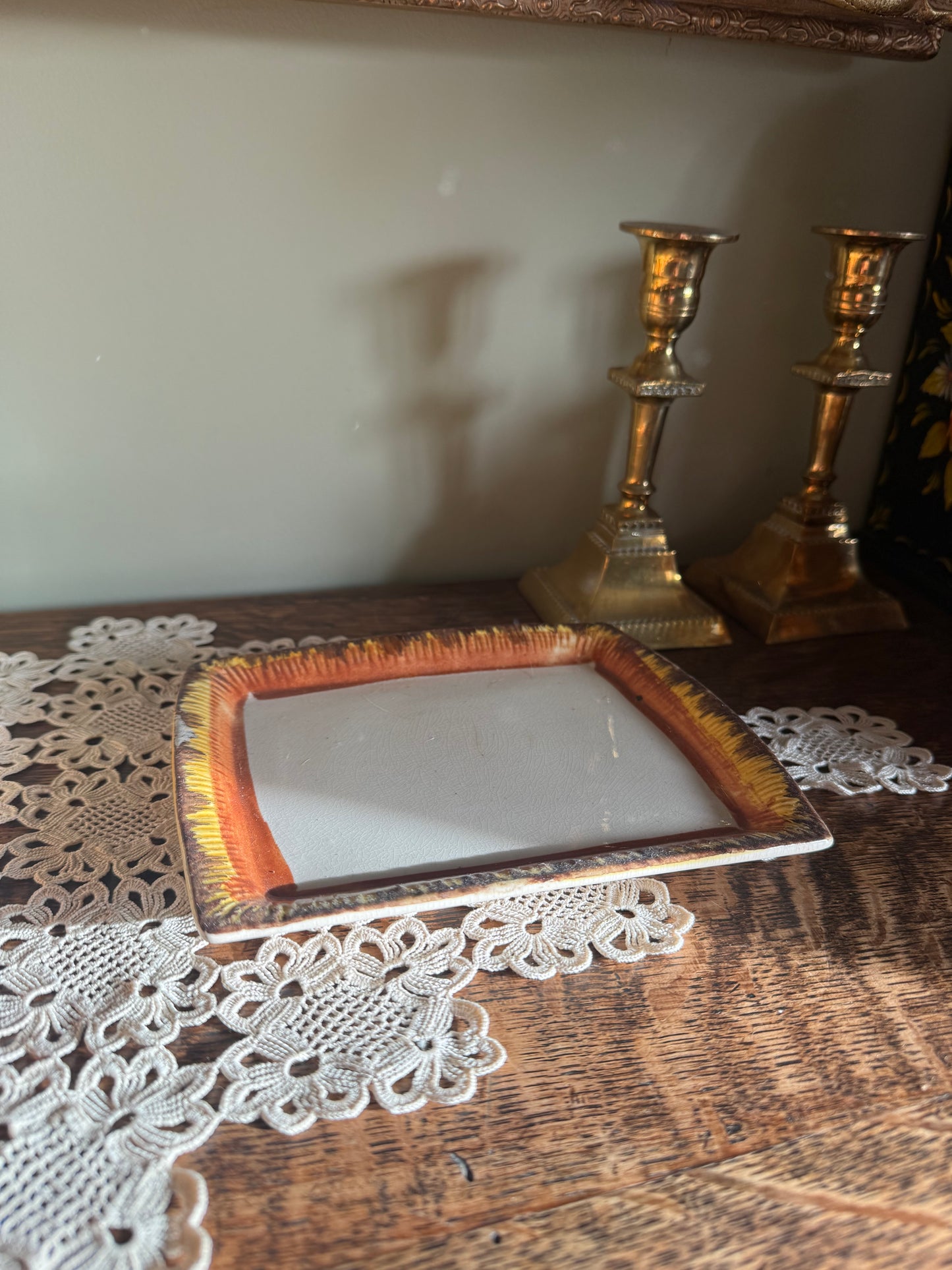 Vintage Price Bros Cottage Ware Butter Dish & Plate – Made in England