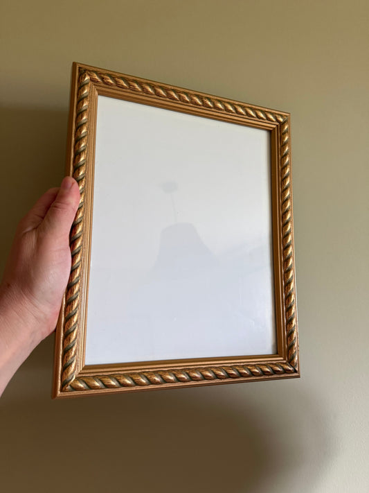Vintage wooden gilded frame