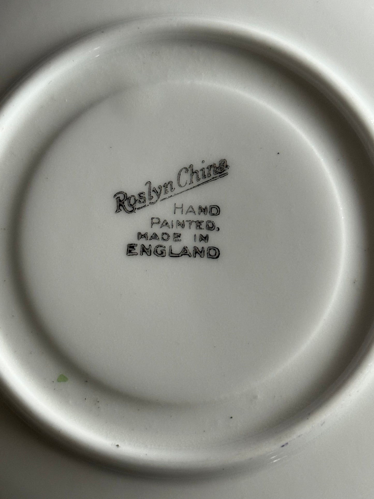 Vintage  Roslyn China hand-painted tea set, made in England