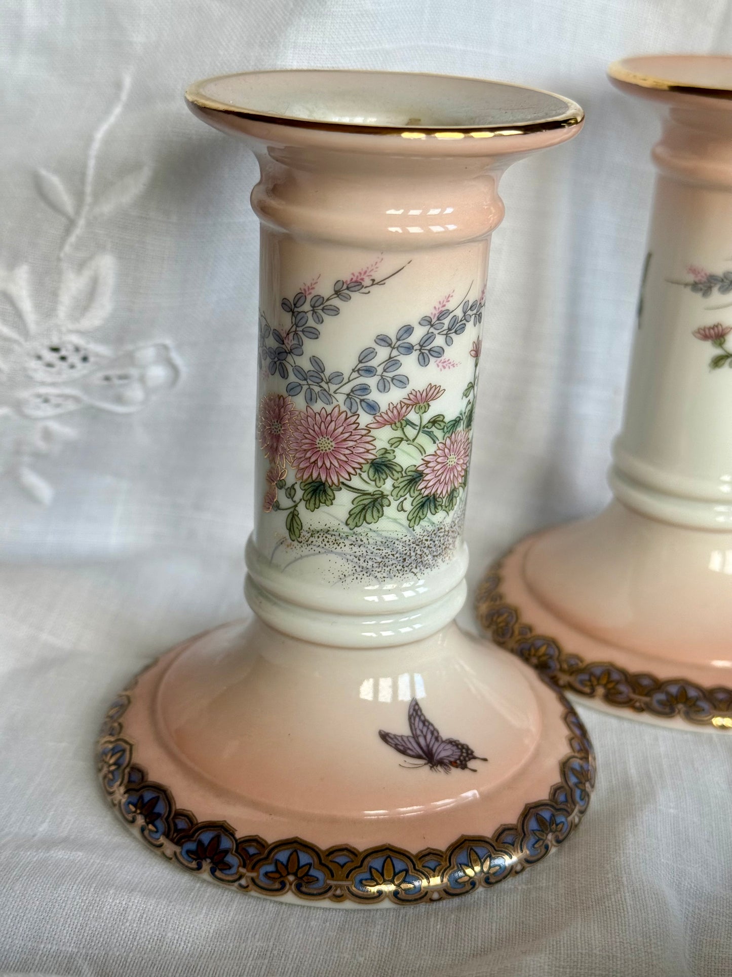 Vintage St. Michael candlestick holders.