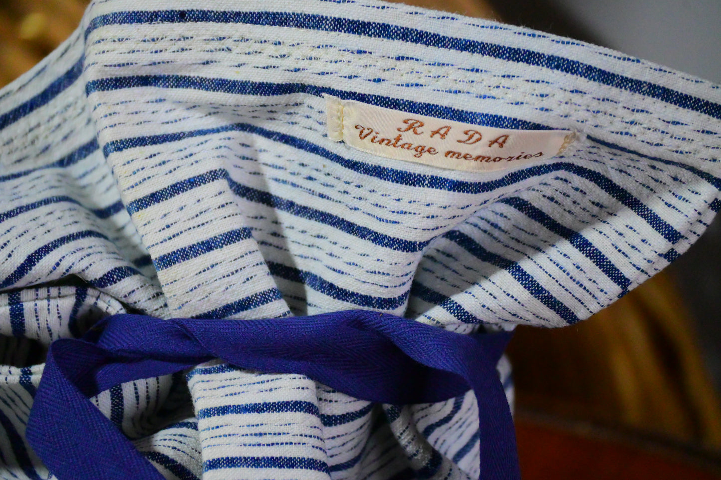 Hand made cotton bread bag.