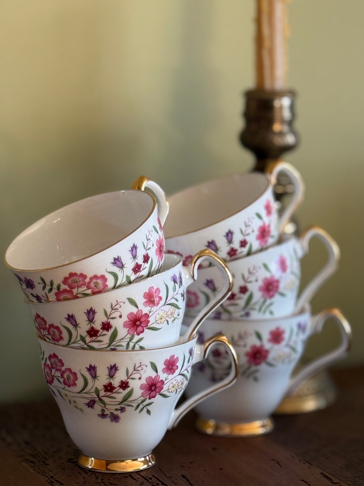 Vintage, fine bone china tea set.