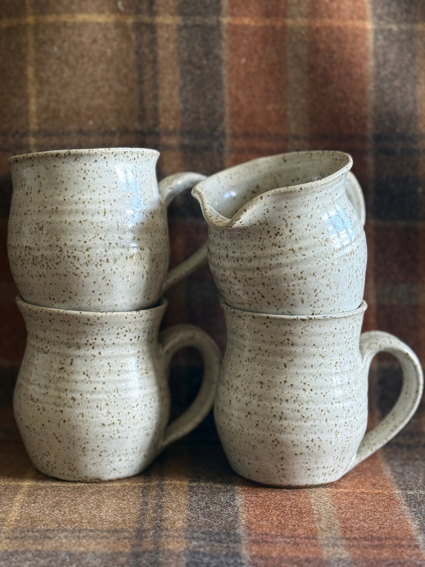 Vintage handmade stoneware set.